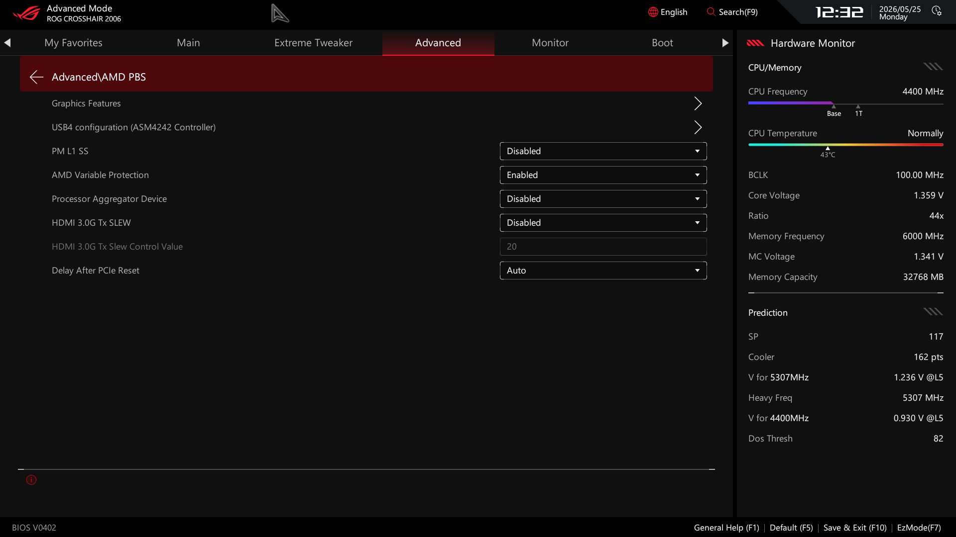 Asus ROG Crosshair 2006 - BIOS