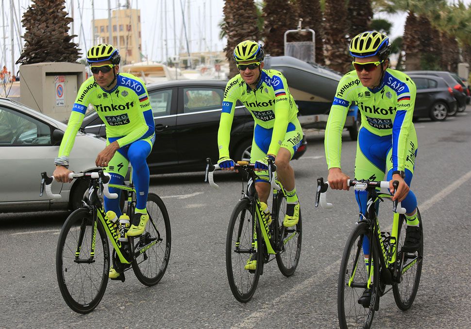 Ivan Basso, Michael Rogers and Christopher Juul-Jensen