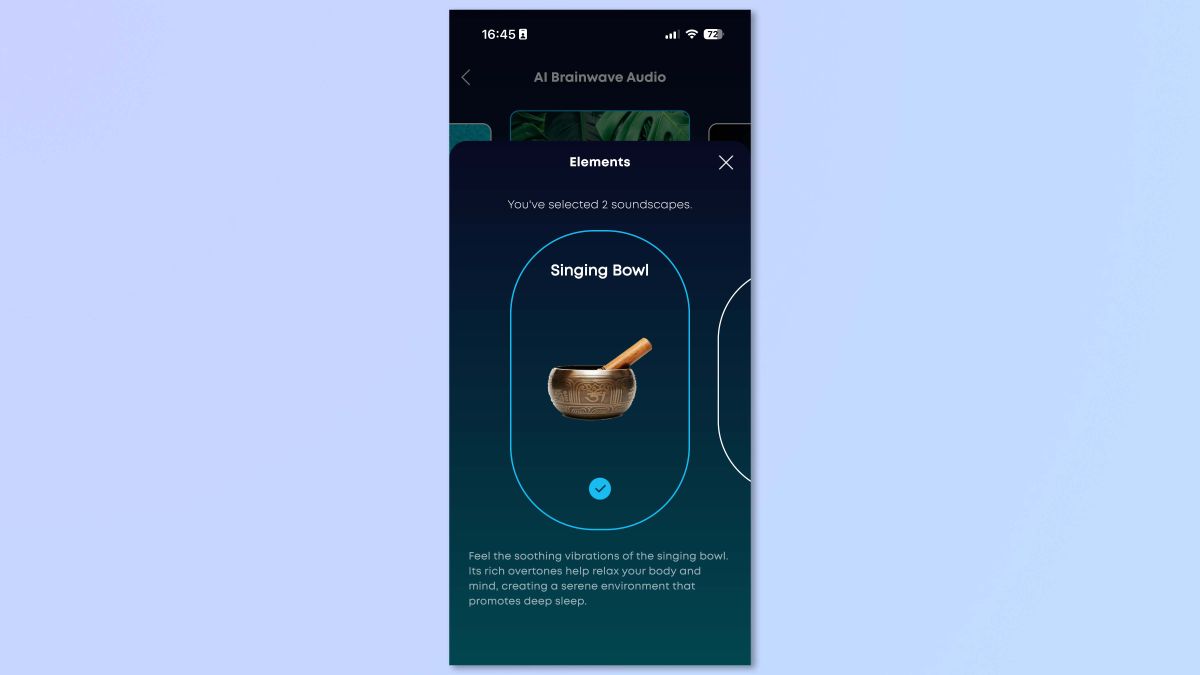 A screenshot of the Soundcore app showing sleep features on the Soundcore Sleep A30 earbuds