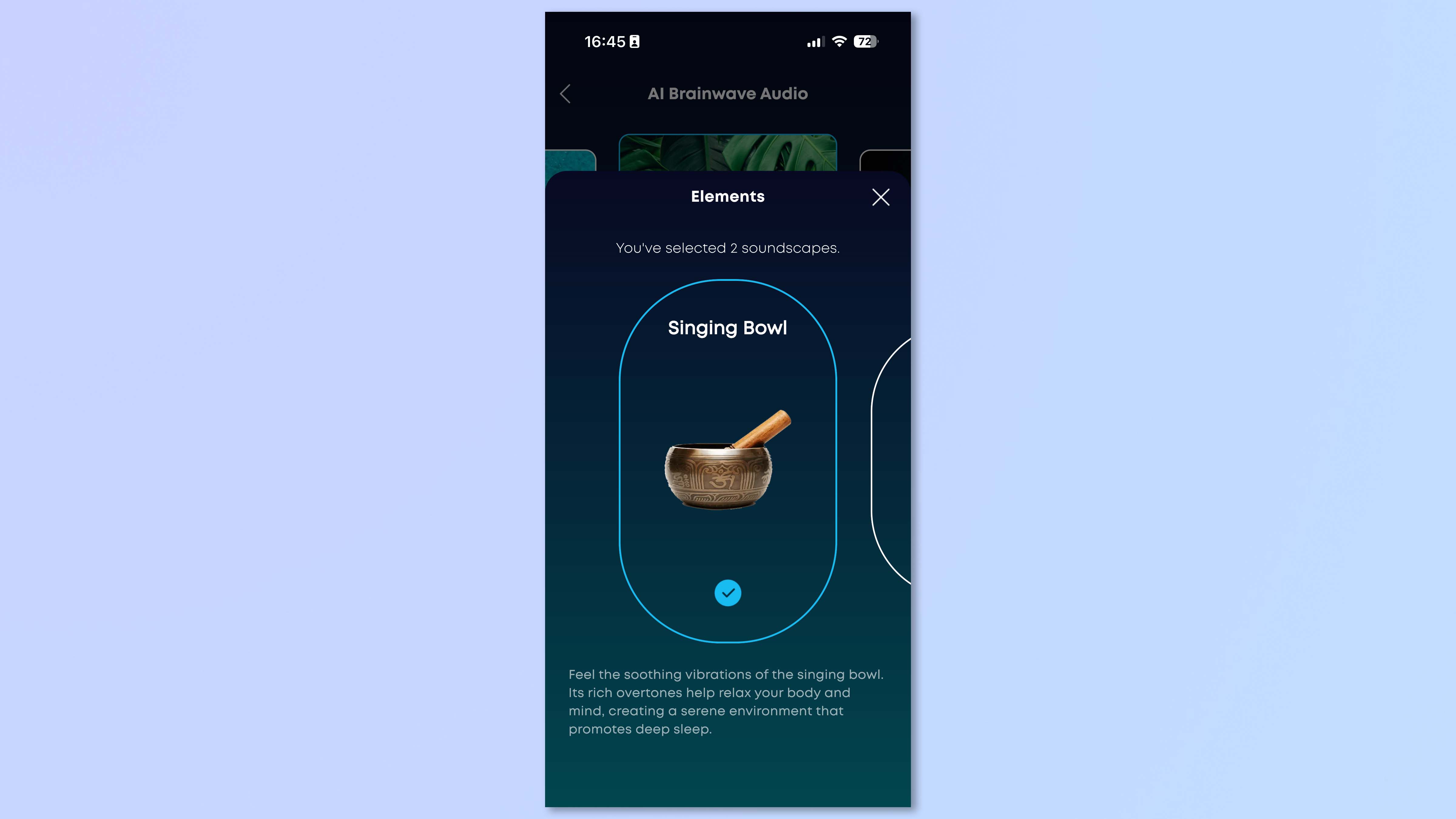 A screenshot of the Soundcore app showing sleep features on the Soundcore Sleep A30 earbuds