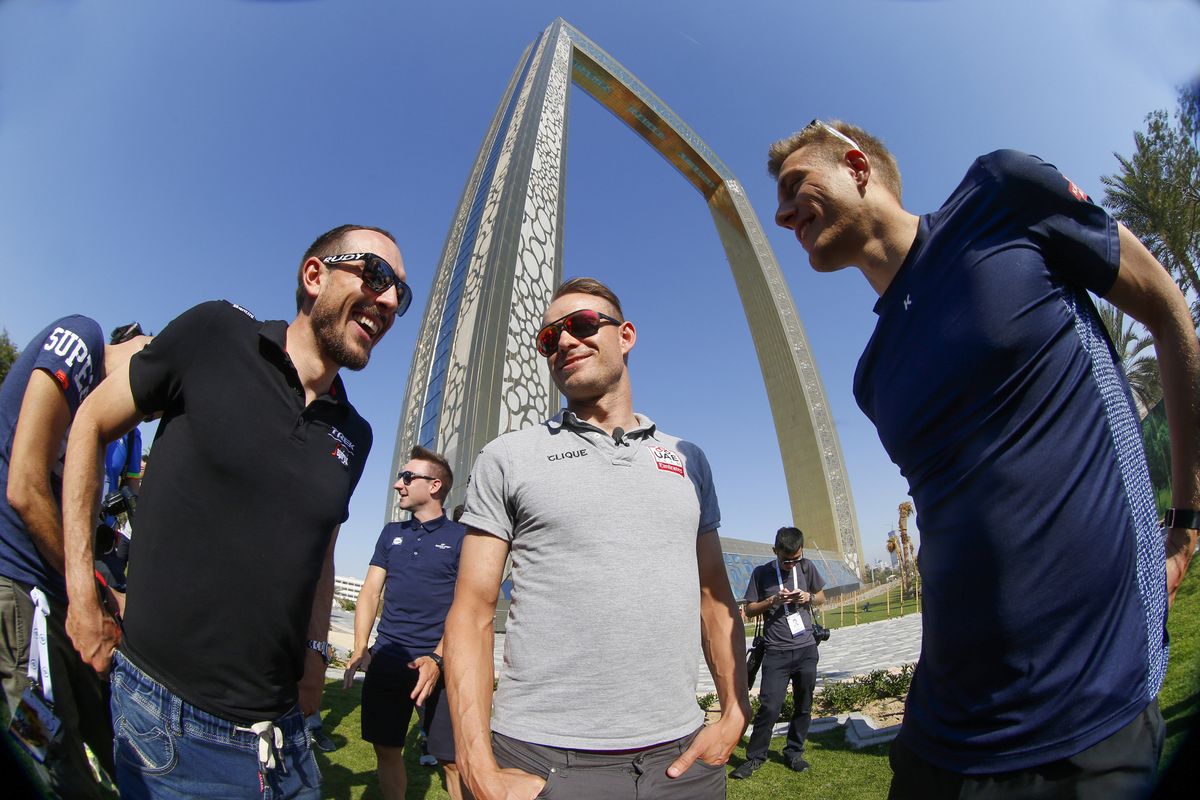 Degenkolb, Kristoff and Kittel at the Dubai Frame