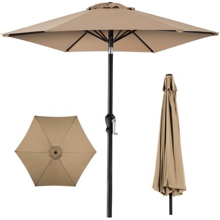 10ft Outdoor Steel Market Patio Umbrella