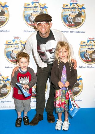 Jason with his kids Jackson and Marnie in 2011 (David Jensen/EMPICS)