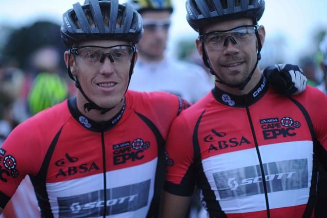 Philip Buys (right) and Matthys Beukes of Team Scott Factory Racing