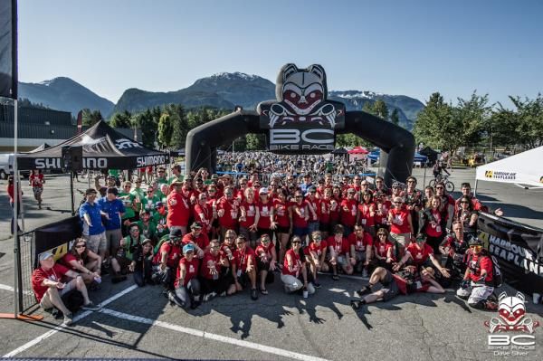 Red and Green shirts of the BCBR crew. An event like this doesn&rsquo;t happen without a lot of dedicated hard-workers.