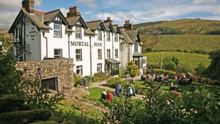 The Mortal Man pub in Troutbeck in the Lake District, Cumbria, England