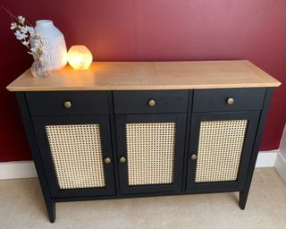 rattan sideboard