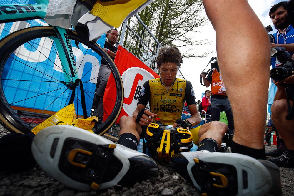 George Bennett recovers after stage 19 at the Giro d'Italia