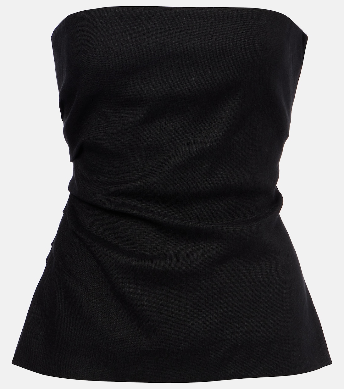 Dorian Linen-Blend Tube Top