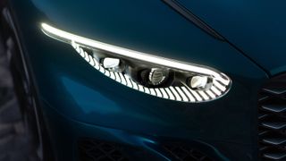 Bentley Batur headlight close-up