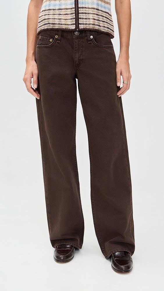Rag & Bone Saige Low-Rise Full Straight Jeans