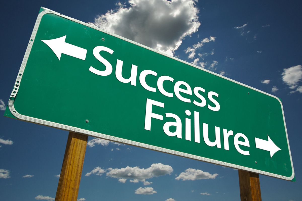 success/failure sign