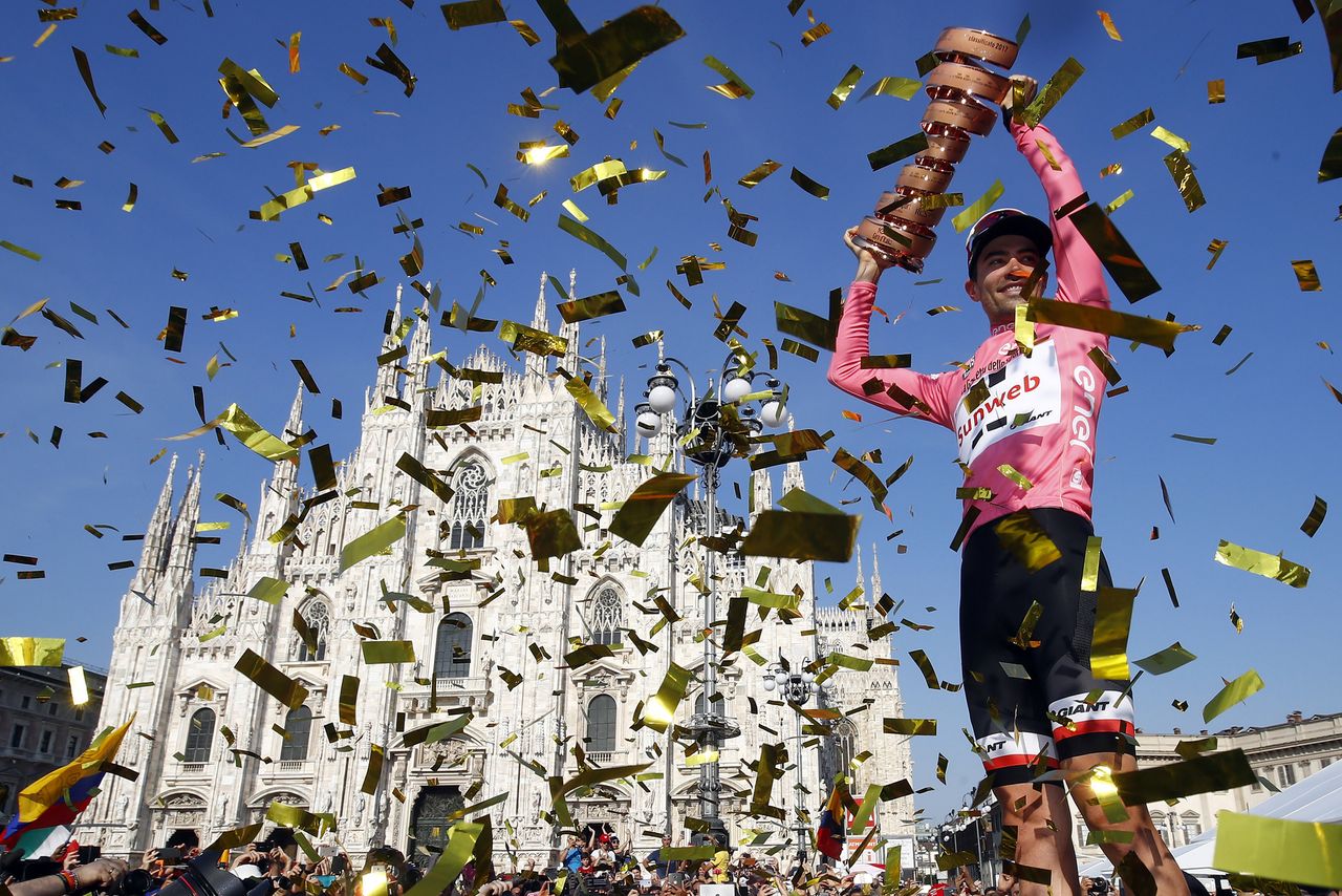 Tom Dumoulin after his Giro d'Italia victory