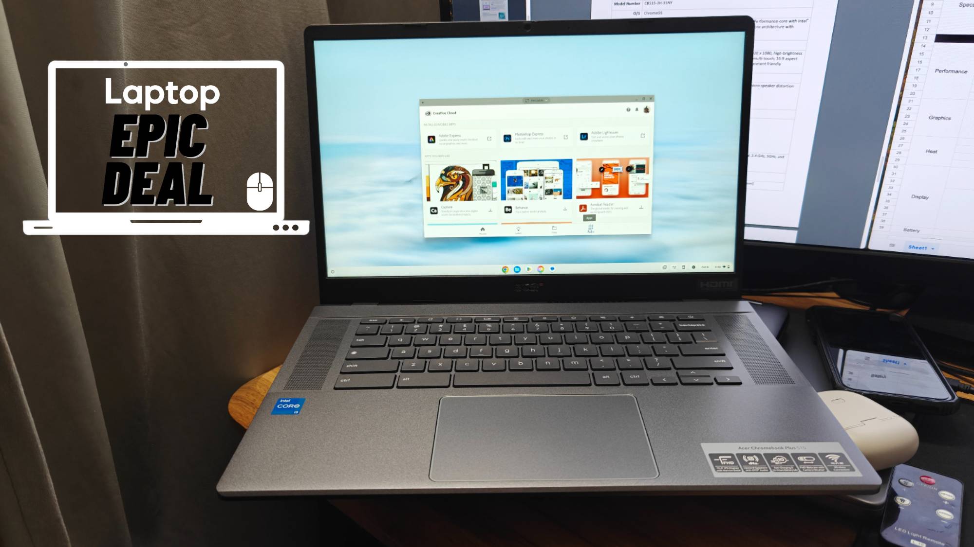 Приобретите Acer Chromebook Plus 515 с улучшенным искусственным интеллектом всего за 279 долларов.