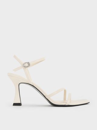 Charles & Keith, Strappy Trapeze Heel Sandals