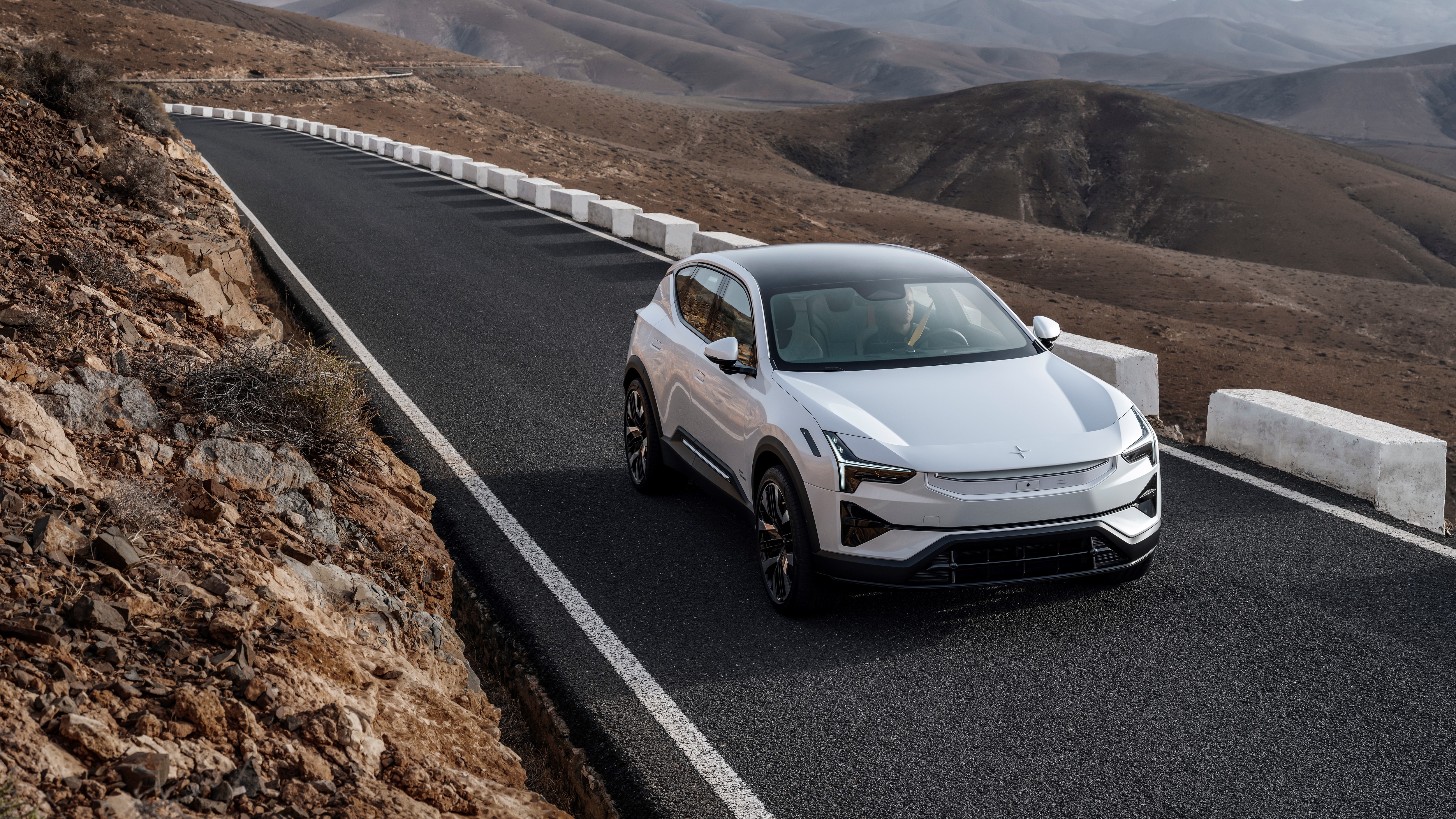 Polestar 3 on the mountain highway