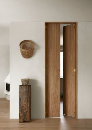 an internal door with a low profile trim