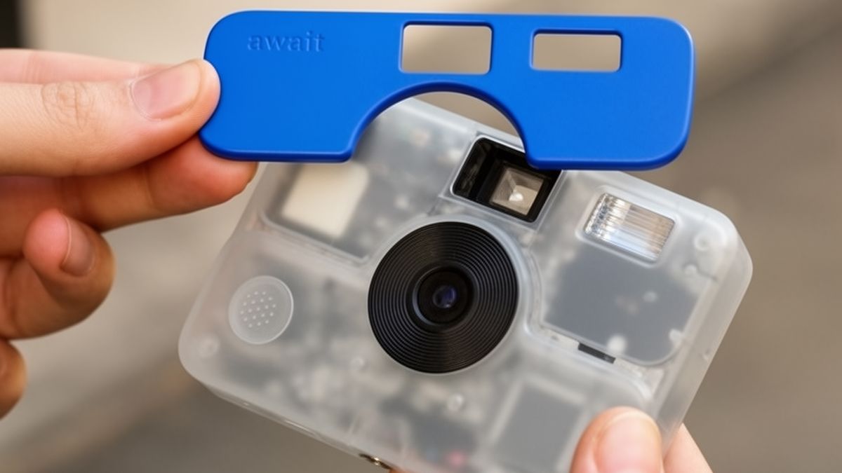 The Await Camera, a compact digital camera