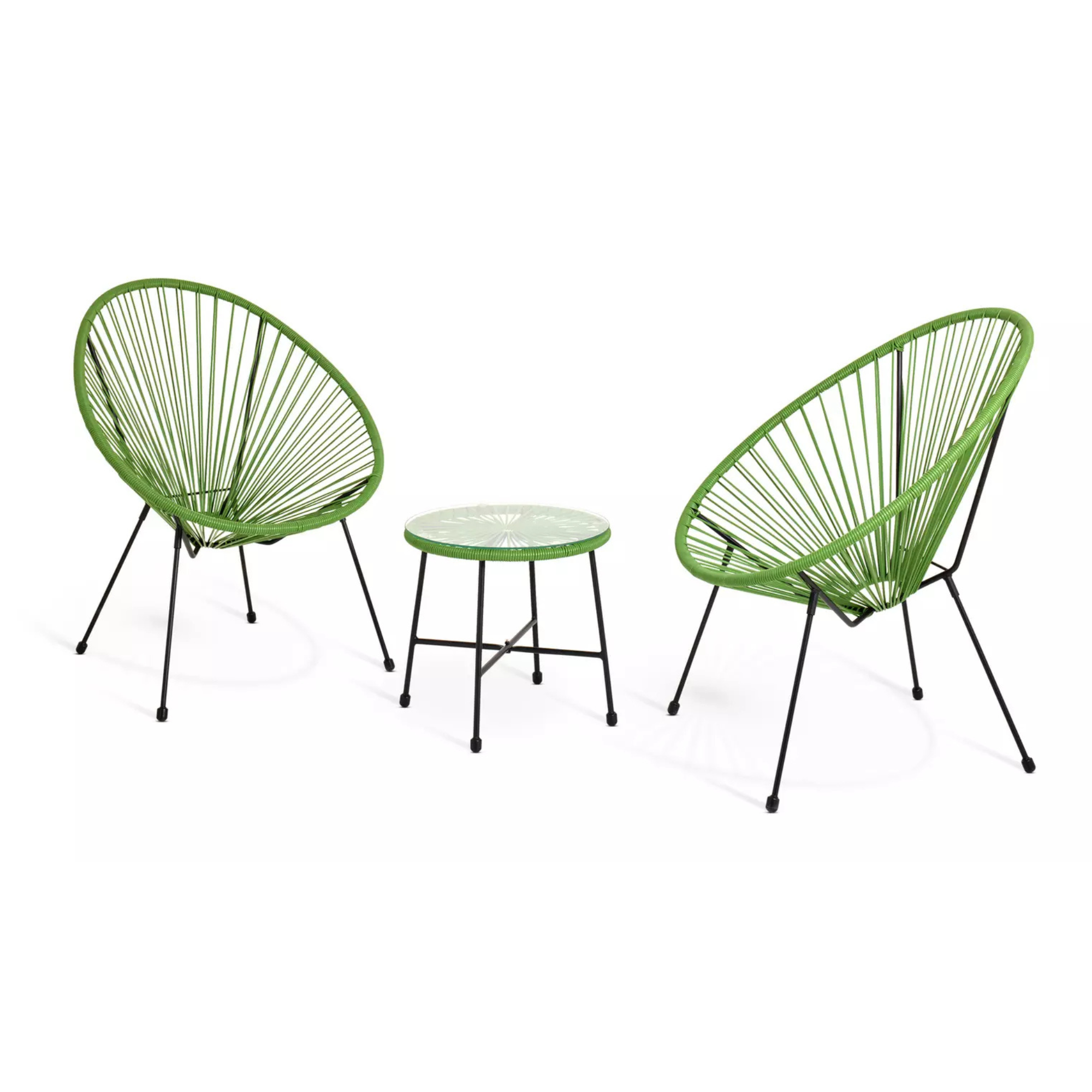 Argos Home, Argos Home Serenity 2 Seater Metal Garden Bistro Set - Green