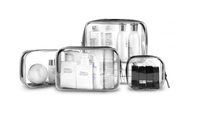 Clear Travel Toiletry Bag x4