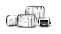 Clear Travel Toiletry Bag x4