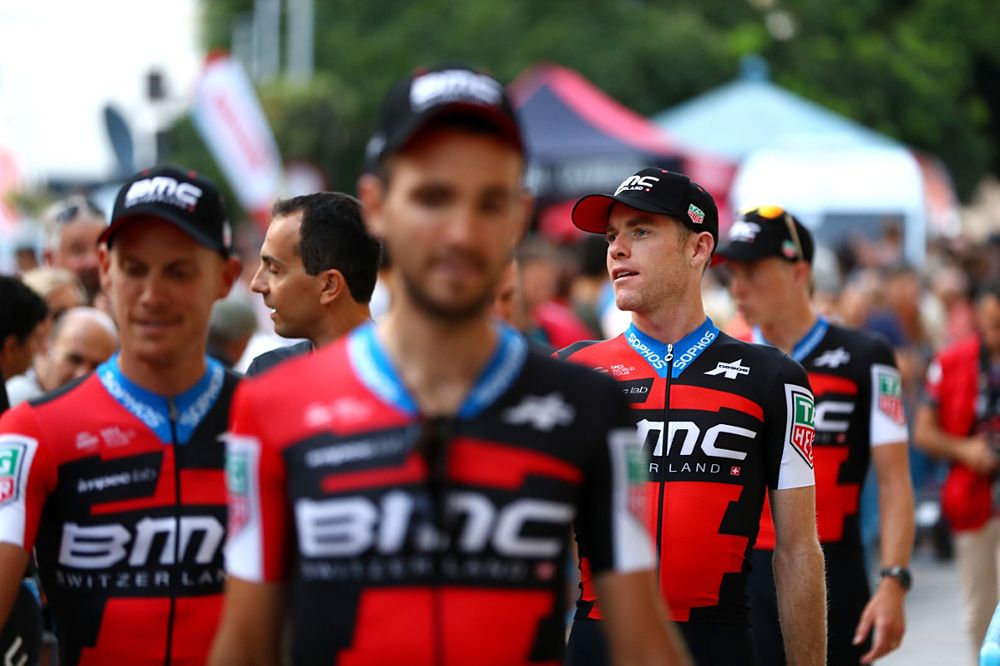 BMC was without team leader Richie Porte due to ilness at the Vuelta a Espa&ntilde;a team presentation