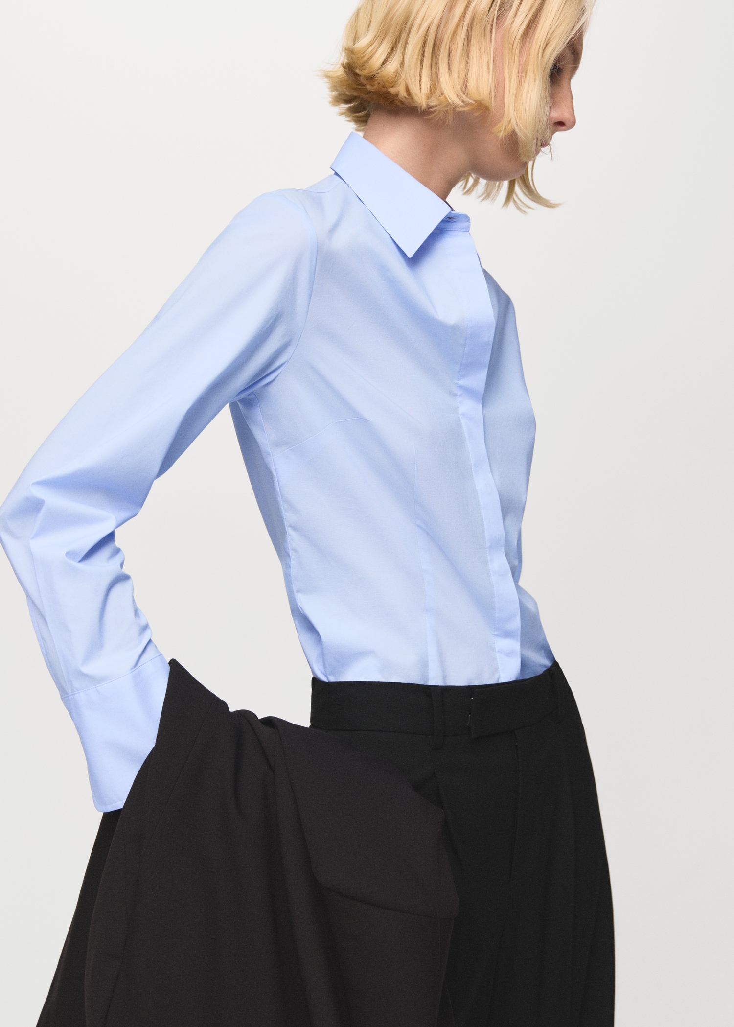 Slim-Fit Poplin Shirt - Women | Mango United Kingdom