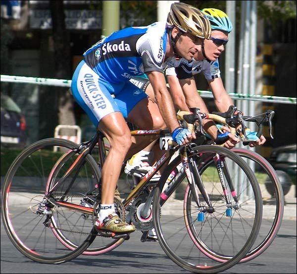 Paolo Bettini and Alexandre Vinokourov