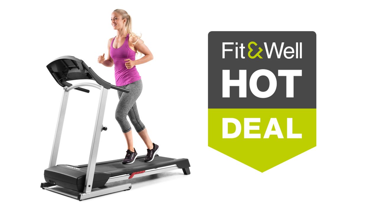 Woman running on Proform treadmill