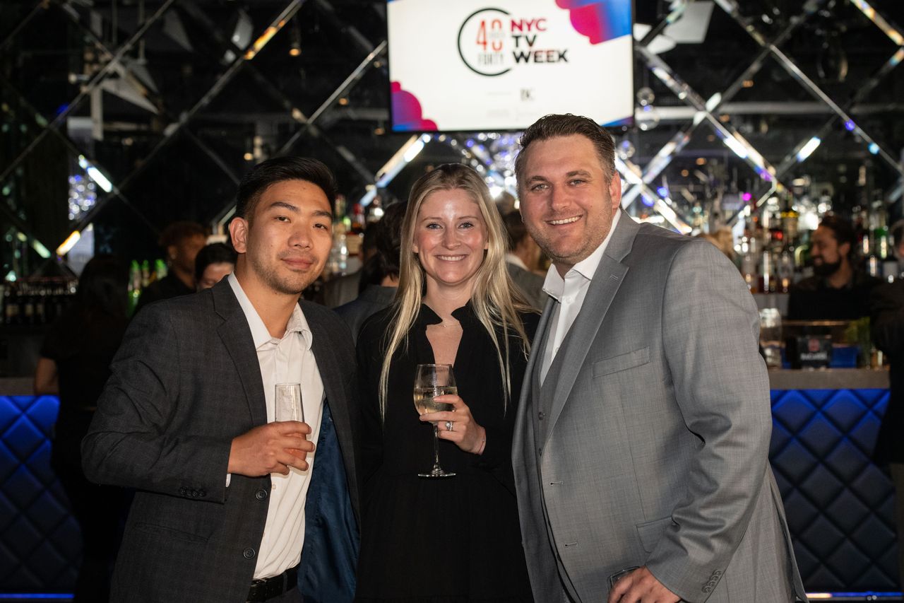 (From l.): Simon Wong, executive VP, Sabio; Courtney Kundtz, senior director, head of client services and ad business operations, Roku; and Brad Stockton, Senior VP, Video Innovation, Dentsu.