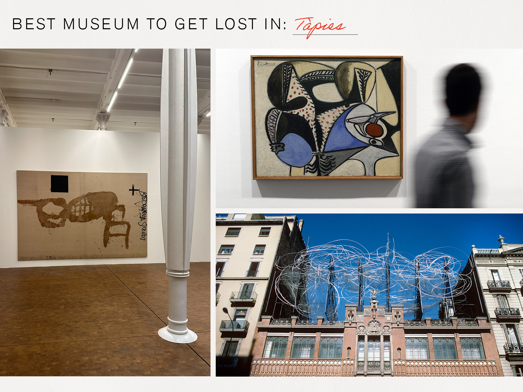 photos from the museum of tapies in barcelona
