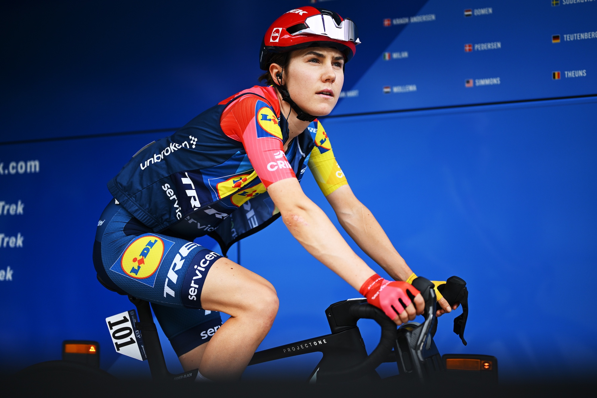 Niamh Fisher-Black (Lidl-Trek) at the Giro d'Italia Women 2026 (Photo by Luc Claessen/Getty Images)