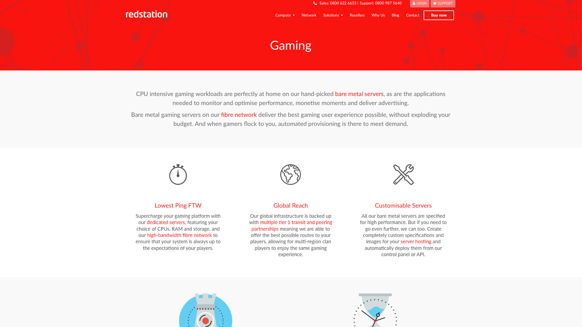 Redstation Gaming bare metal servers