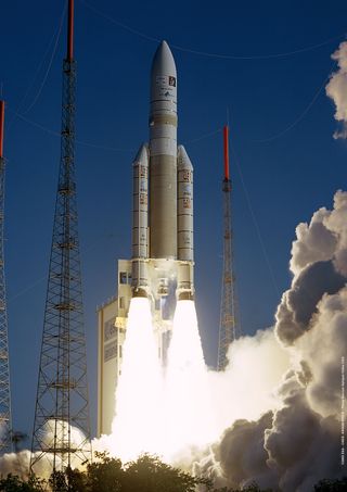 An Ariane 5 rocket launch