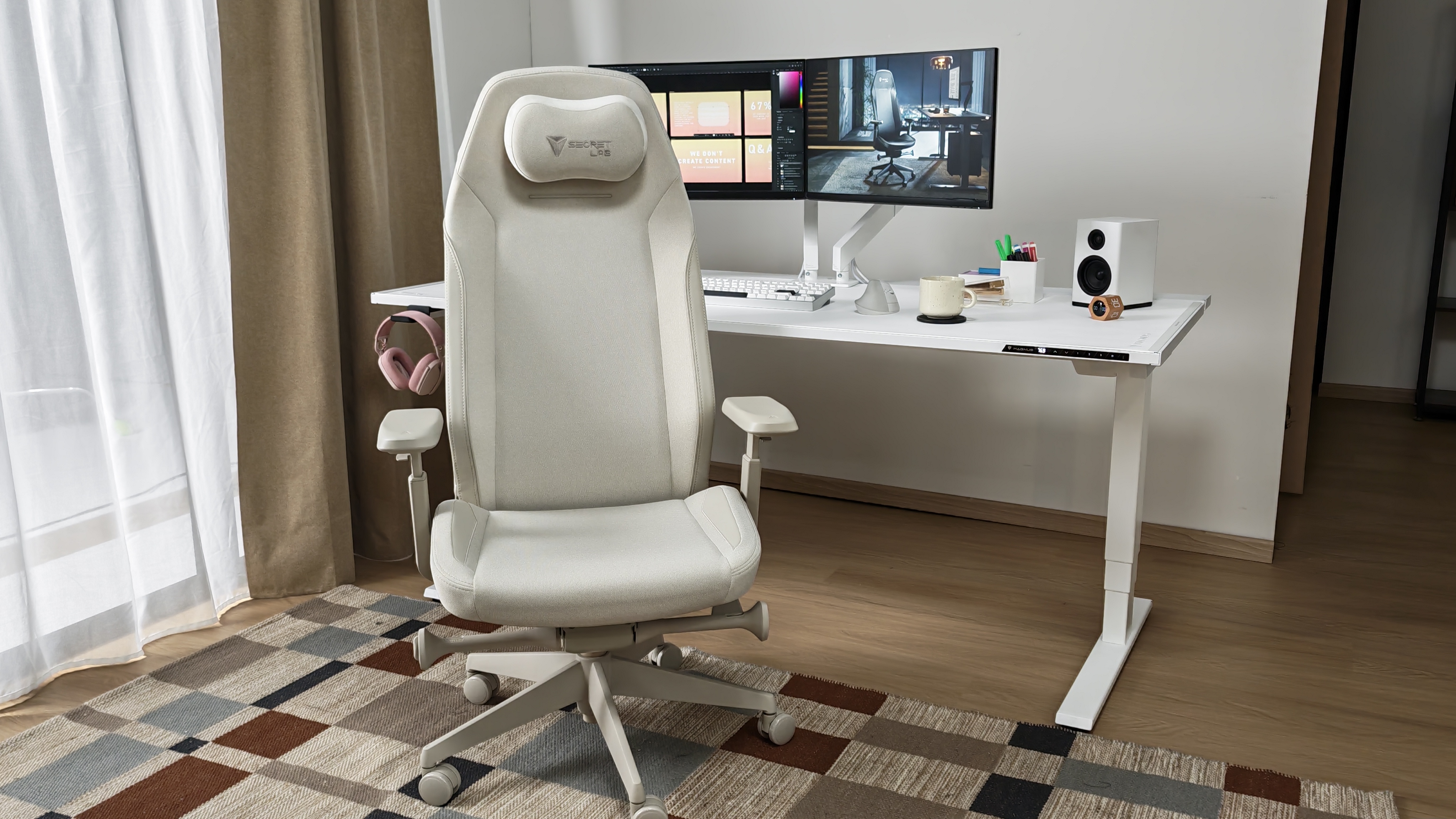 The Secretlab Atlas on show at the brand's Singapore showroom and office.