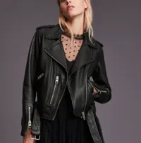 Balfern leather biker jacker