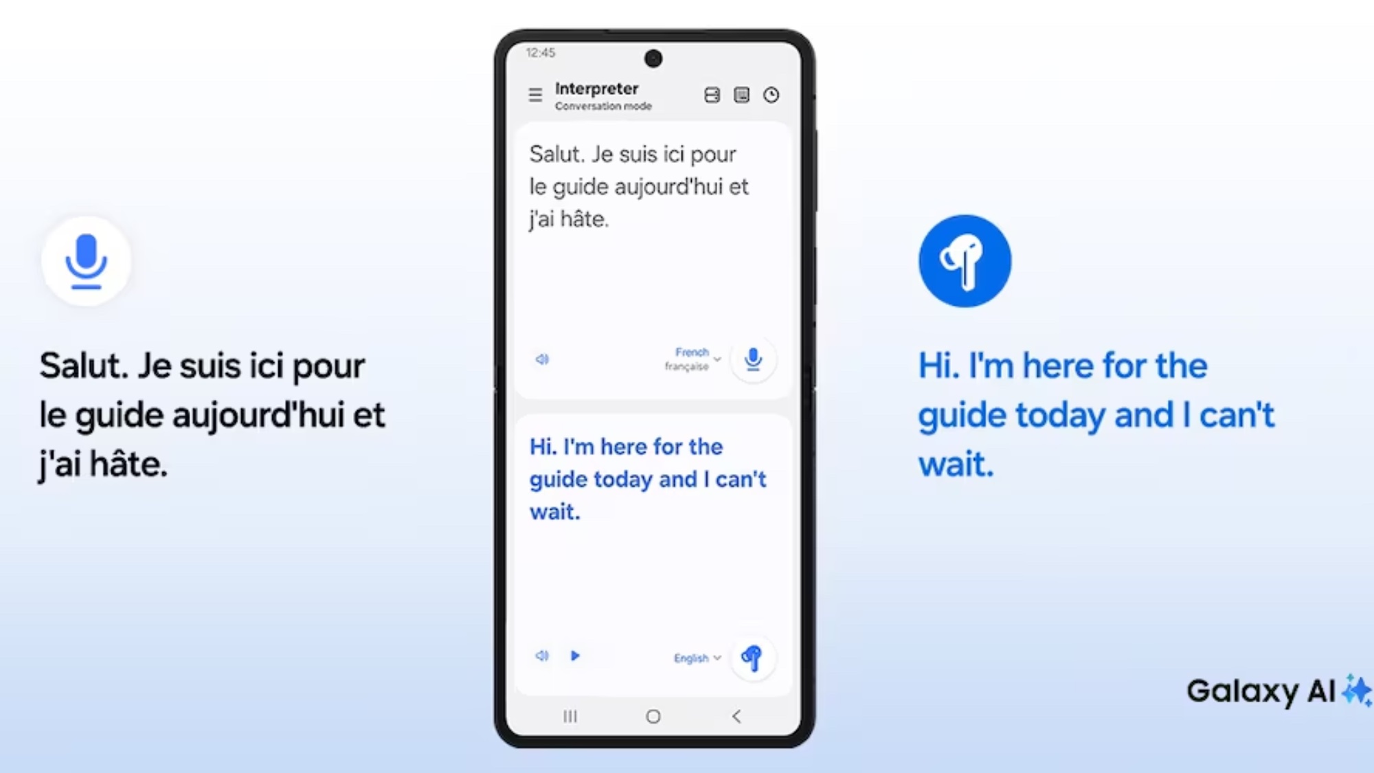 Samsung Galaxy Buds3 FE live translate