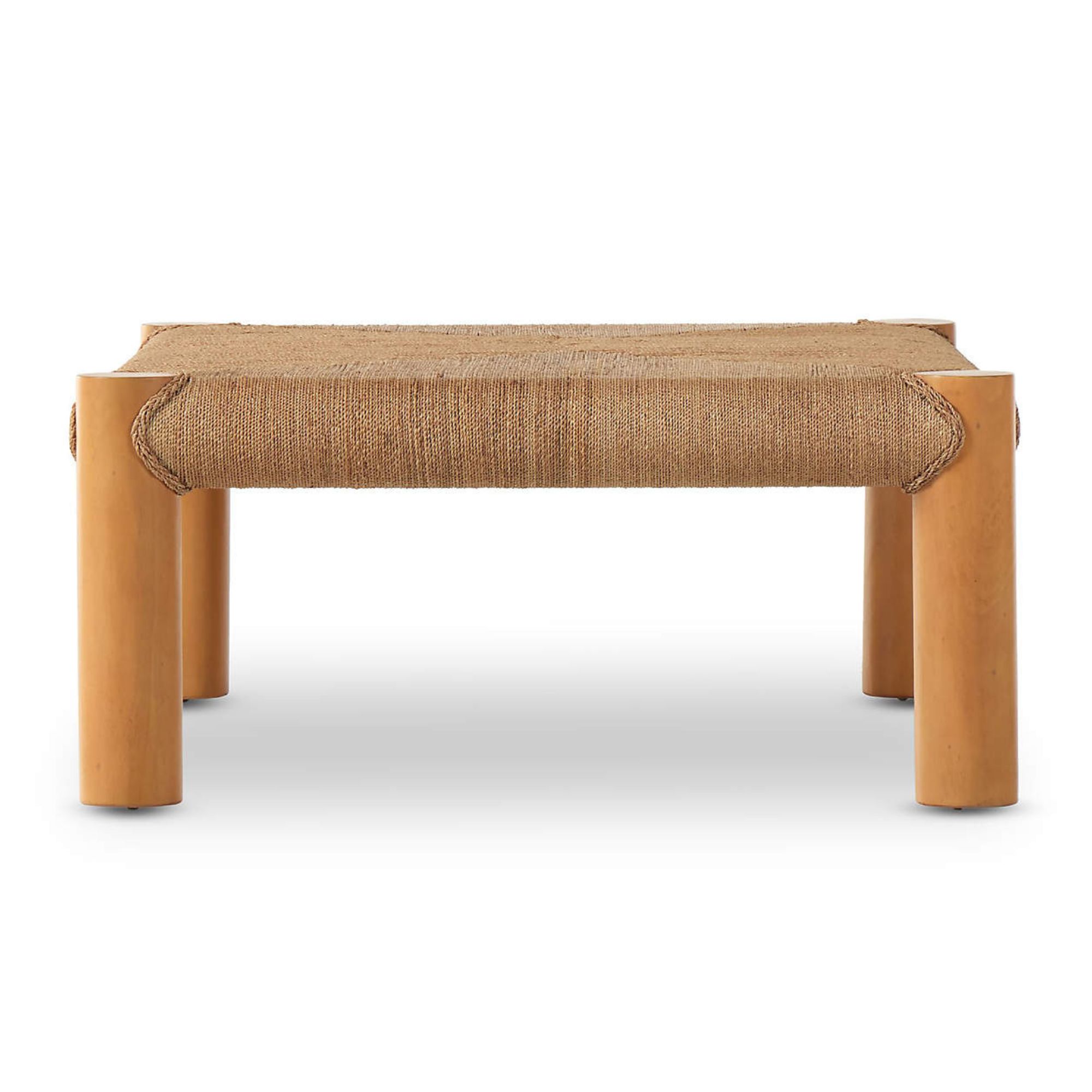 coffee table with woven top
