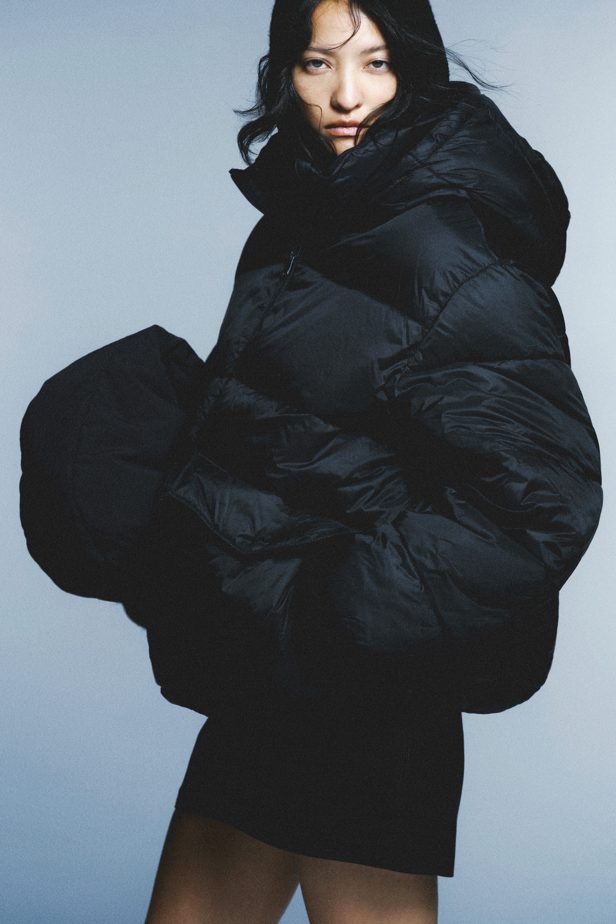 Oversized Puffer Jacket - Black