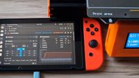 A screenshot from Cocoanix's video showing the Nintendo Switch speeding up a 3D print