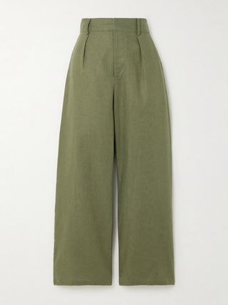 Ida Linen Wide-Leg Pants