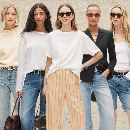 collage of 5 chic spring 2026 outfit ideas from J.Crew