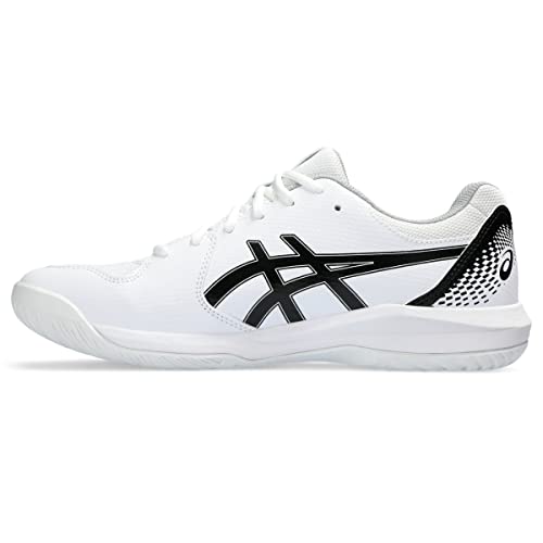 Asics Men's Gel-Dedicate 8 Tennis Shoes, 14, White/black