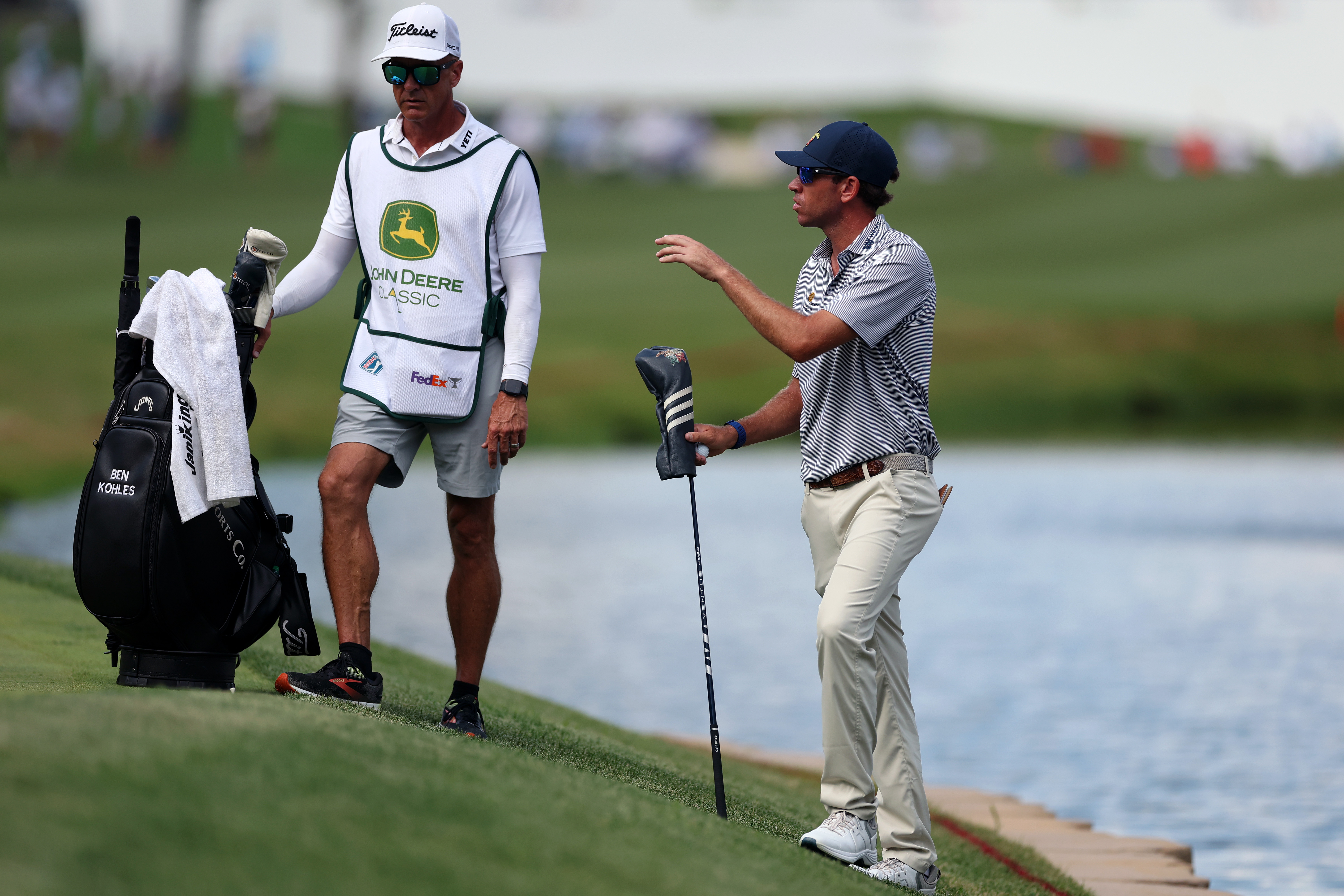 Ben Kohles deals with a drop during the final round of the 2026 John Deere Classic