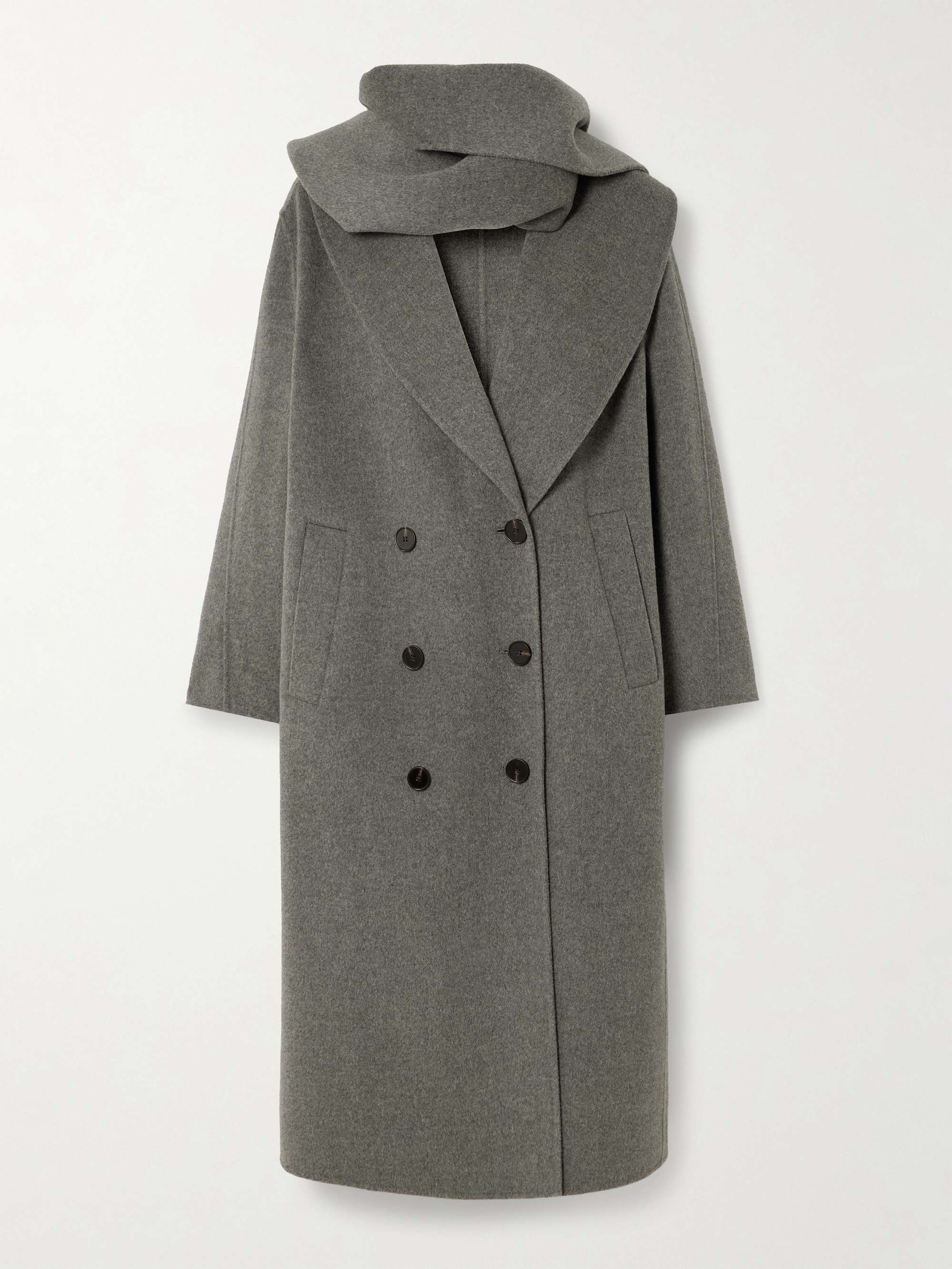 Double-Breasted Wool and Cashmere-Blend Coat