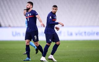 Kylian Mbappe and Olivier Giroud, France