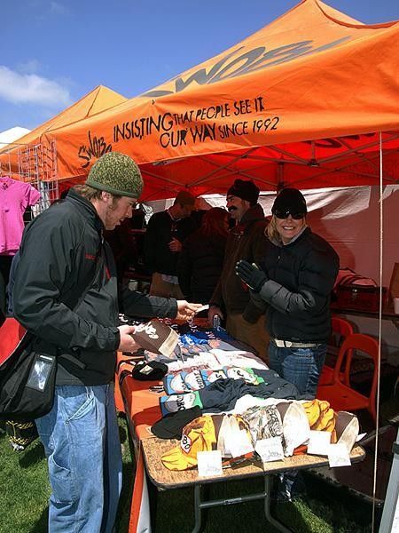 The Swobo booth was consistently busy thoughout the show with spectators coming by to purchase various goods.