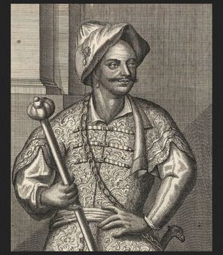 Sultan Moulay Ismaïl of Morocco, "The Bloodthirsty," reigned from 1672 to 1727 and reputedly sired hundreds of children and perhaps more than a 1,000. (Shown here in a photographic reproduction of artwork.)