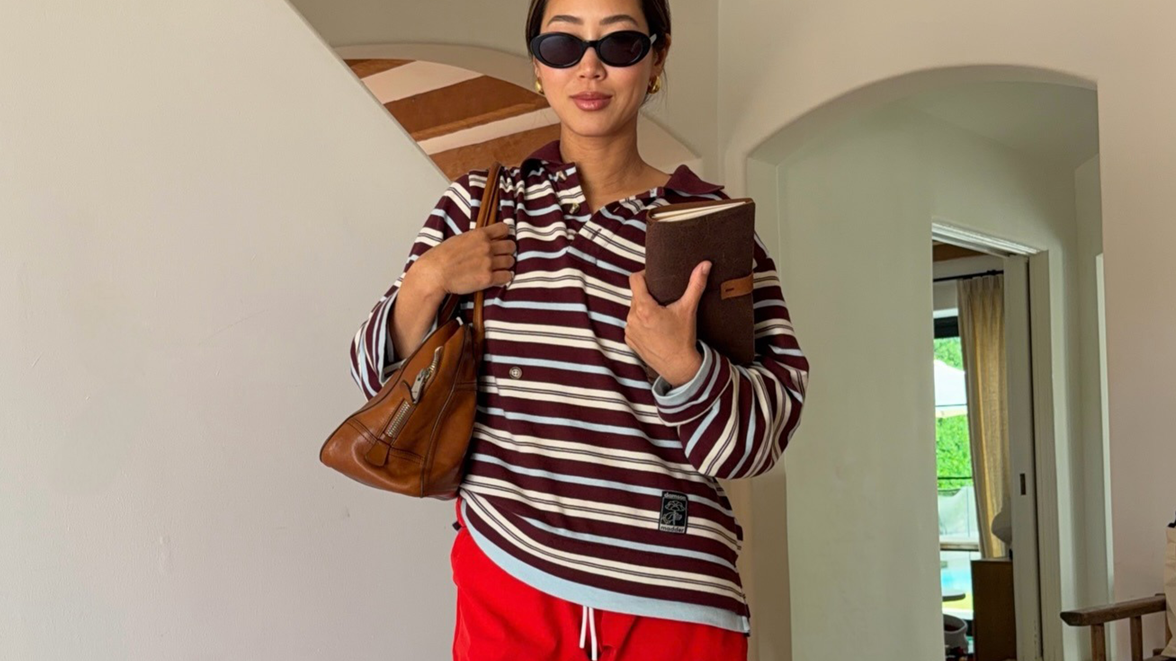 Los Angeles woman wearing striped shirt, a spring 2026 trend.