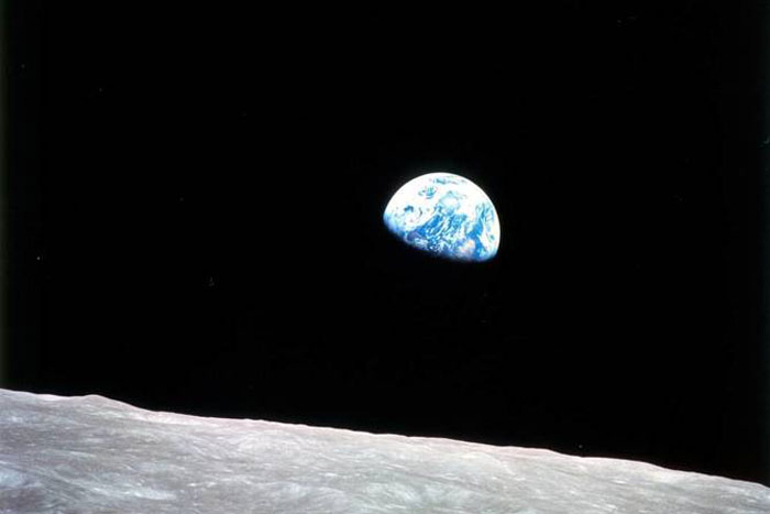 Earth from the moon